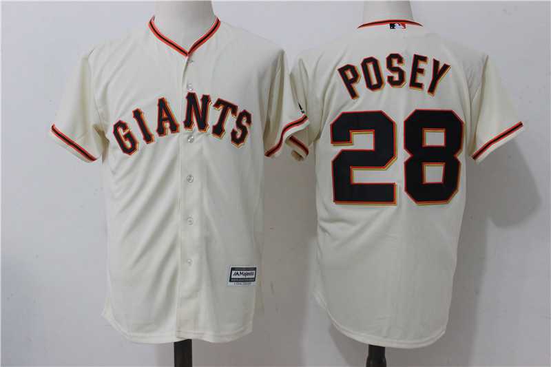 San Francisco Giants #28 Buster Posey Cream Alternate New Cool Base Jersey,We sell and wholesale San Francisco Giants #28 Buster Posey Cream Alternate New Cool Base Jersey on line form chian!
